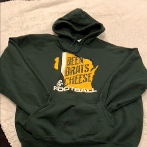 🐙6/$20 Beer Brats Cheese & Football hoodie